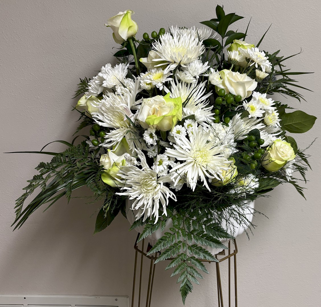 Flowers from The Forshiers: Claudia, Nathan and Belinda, Noel, Heather and Norman, and the family