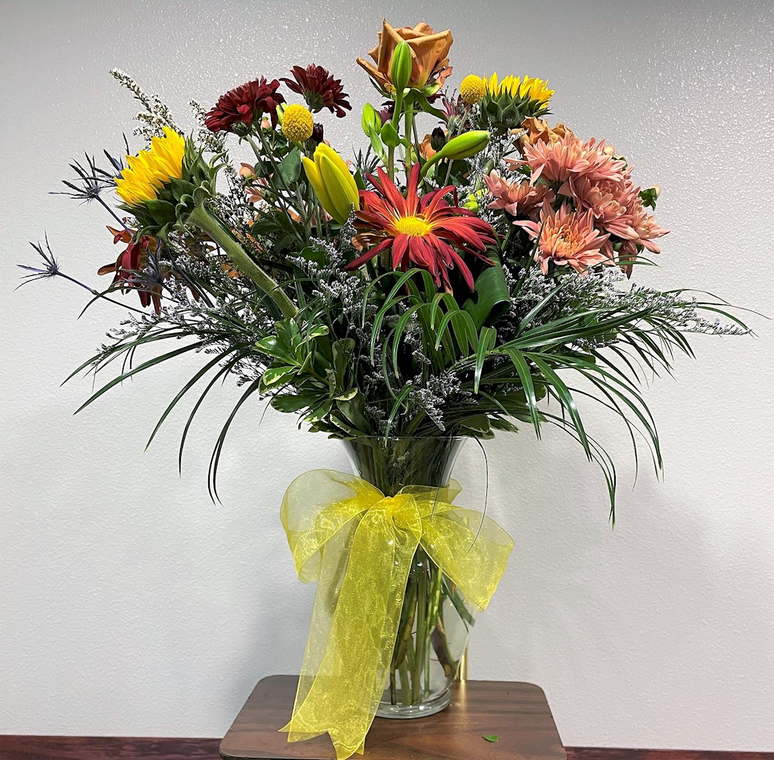 Flowers from Robert and Ronda Gusinsky; Dane Oman; Taber Oman; Tanner Oman; and Alica Blanchard