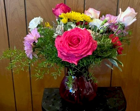 Flowers from Tim and Joli Peppel; Melissa, Brecken, and Austin Vosika; Mitch and Valerie, Hadley, McKinley, Landon, Ainsley, and Kolton Peppel; Ben and Amber Schlaht; and Brandon Schlaht