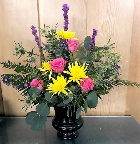 Flowers from Crazy Horse School Students, Staff, and Board Members