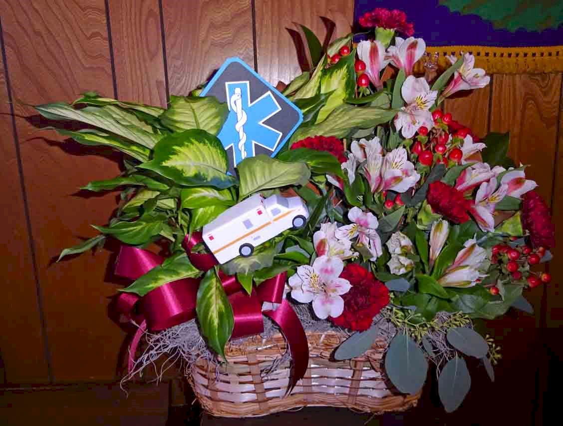 Flowers from Jones County Ambulance Crew