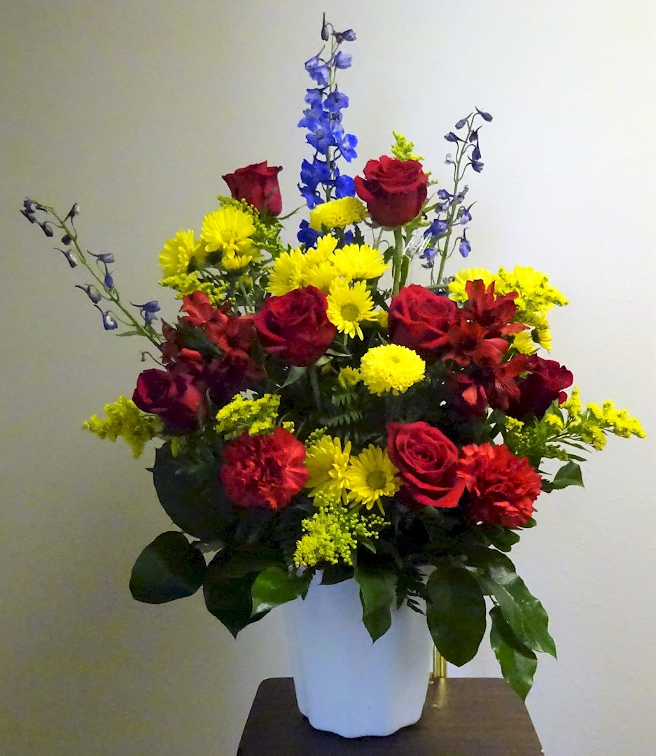 Flowers from The Kennedy Cousins: Becky and Roger; Leanne and Mick; Trudy, Cindy, and Richard; David, Stacey, and Robert; and Christy and Norbert