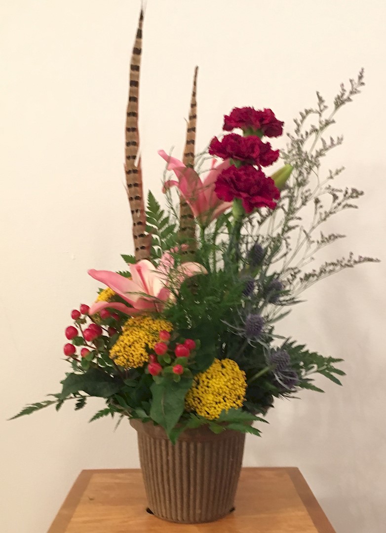 Flowers from Karl and Ruth and Emily and Ted