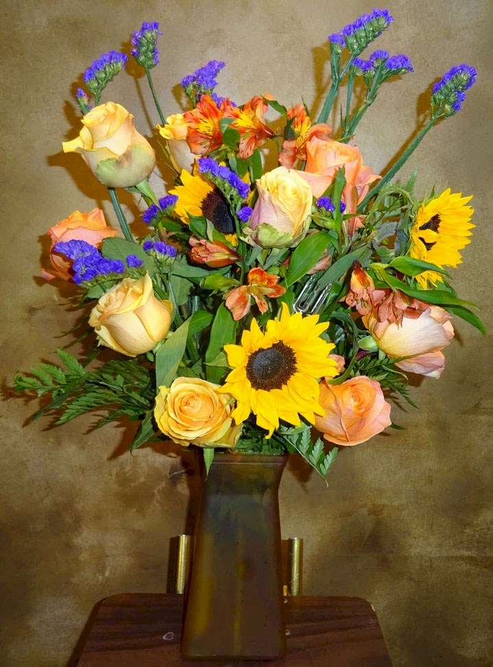 Flowers from Aunt Betty, Jason, Jessica, Rochelle, and Andrew
