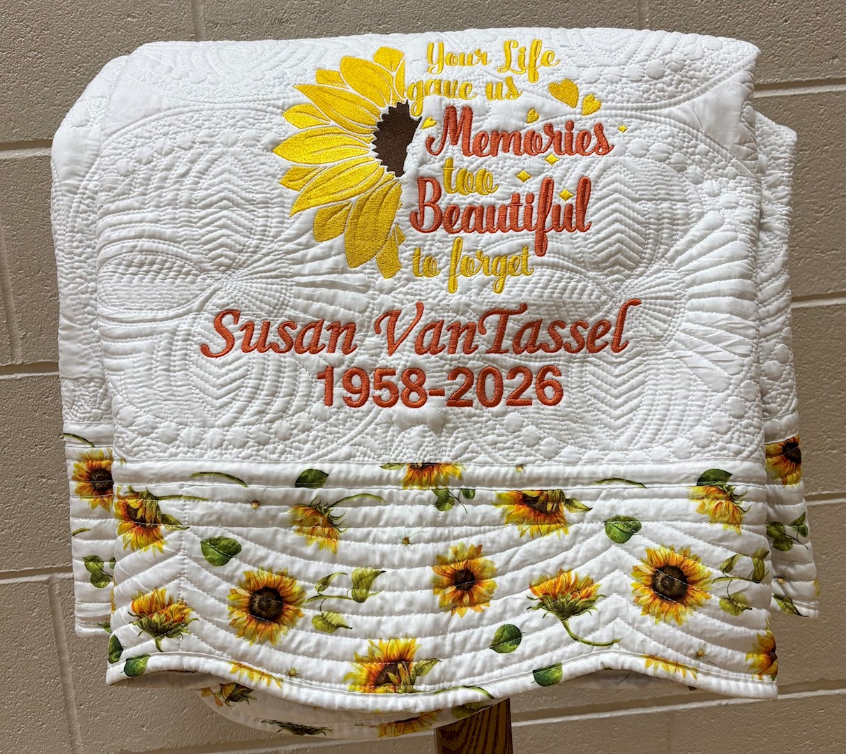 Flowers from Ross, Janice, Megan, Lane, Ashley, Allison and Levi Williams