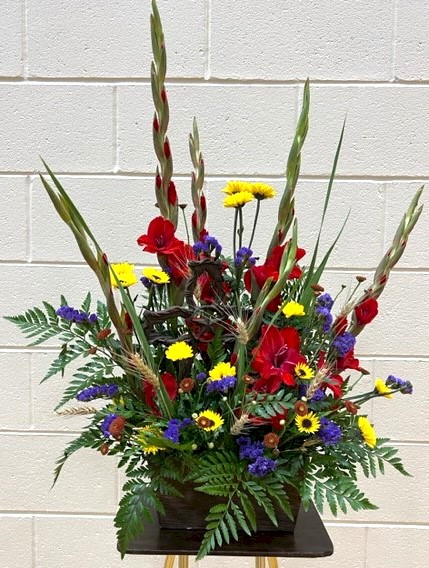 Flowers from Doug and Fay; Dan and Cindy; Duane and J'Nai; and Families