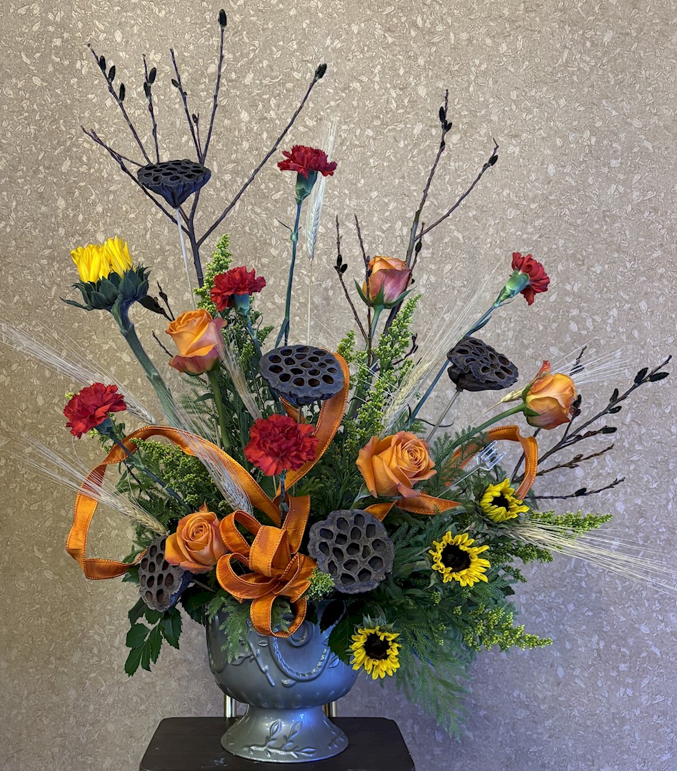 Flowers from Nathan, Heather, Allie, and Natalie