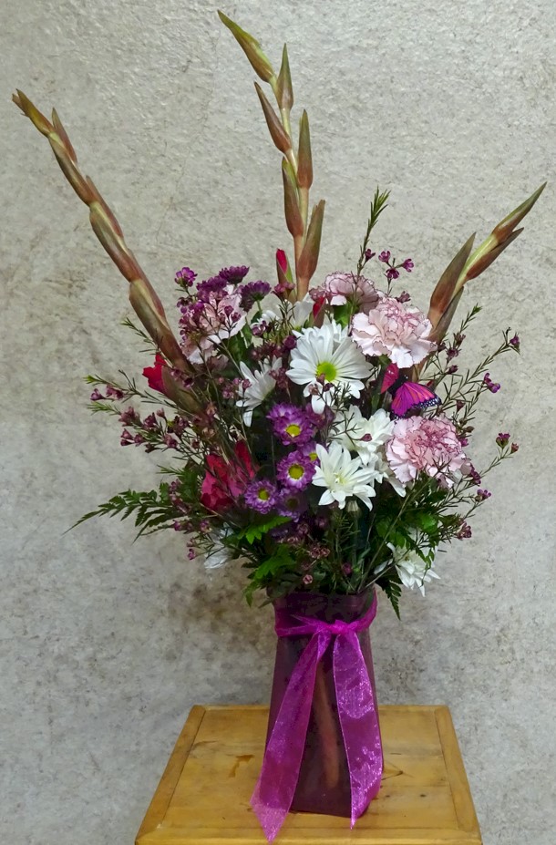 Flowers from Jackie, Jada, and Kadence