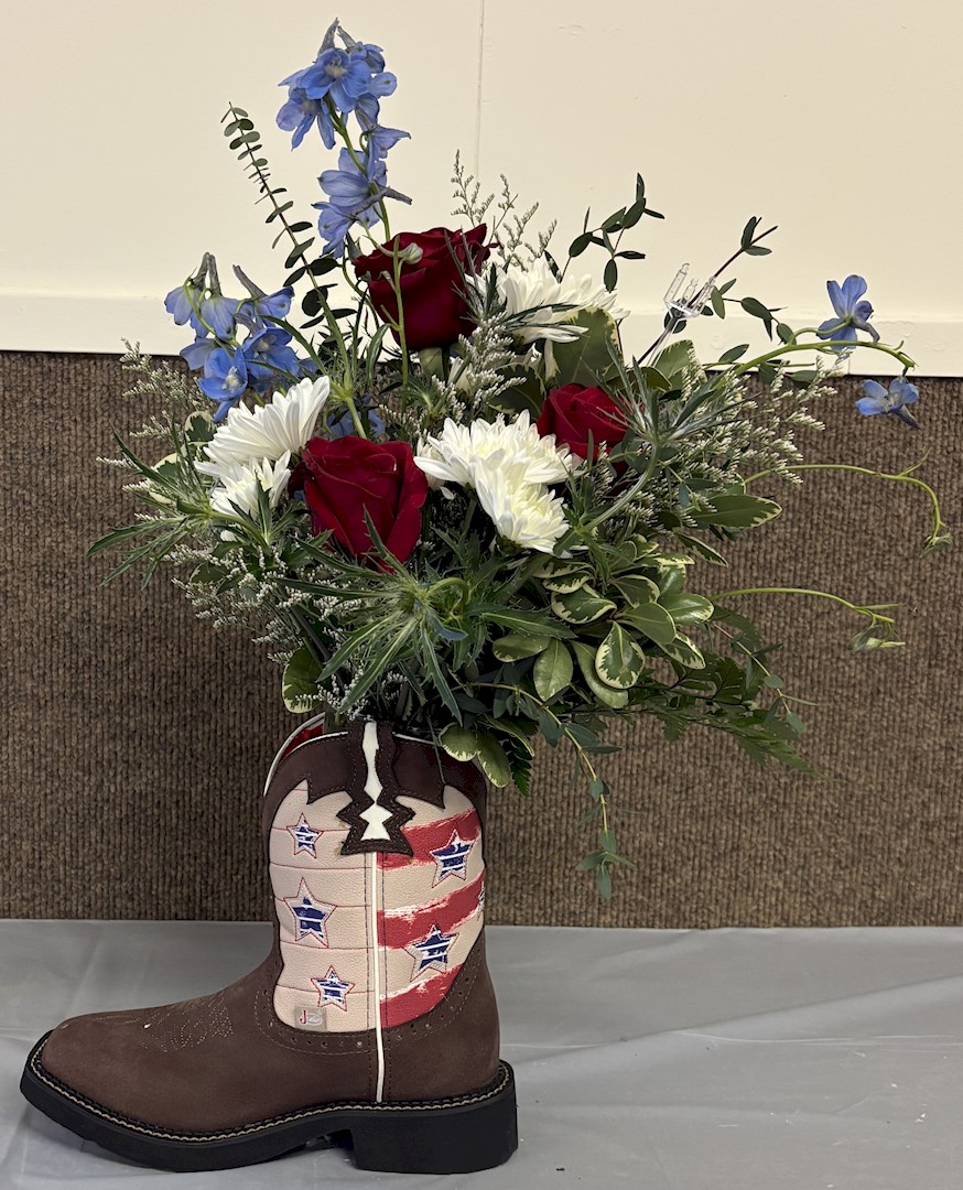 Flowers from Jeff, Lori, Jade and Bailey, and Jaslyn and Devin