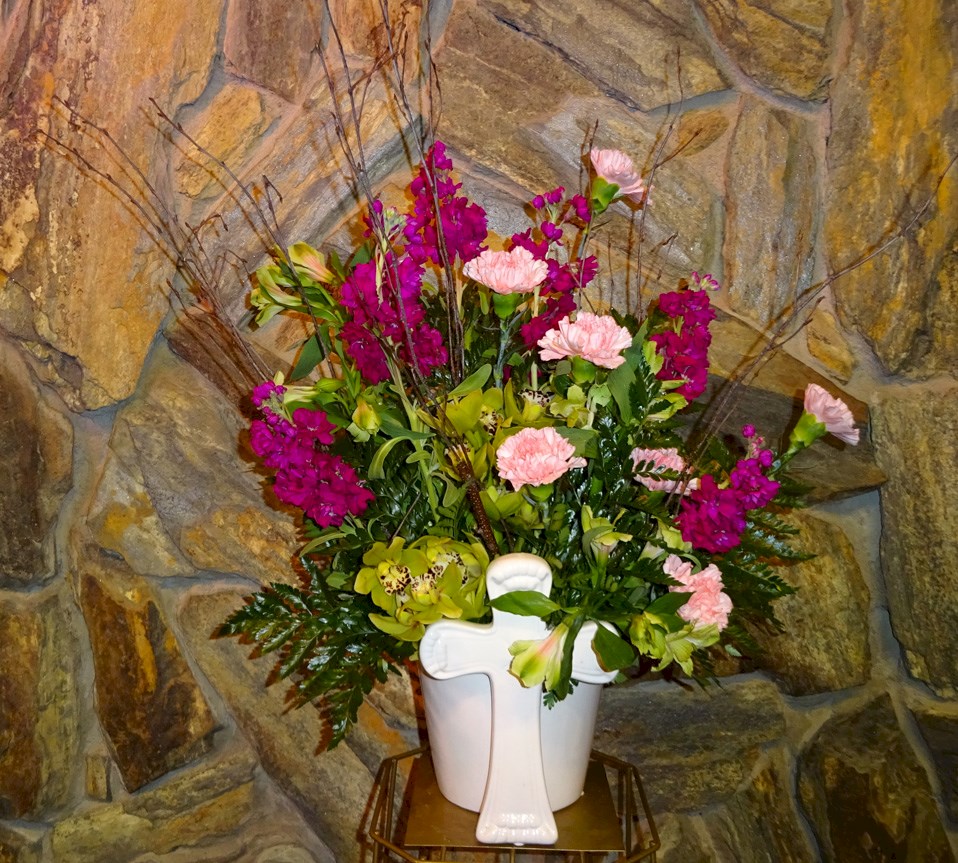 Flowers from John & Natalie Braun, Josh & Kellie, Negan & Dani, and Ashley, Madeline, & Abigail