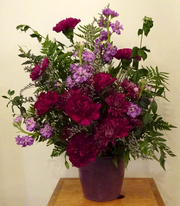 Flowers from Doug and Carol, Dan and Ann, Stu and Jude Swartz and Families