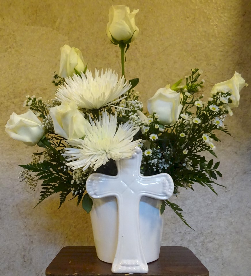 Flowers from Doug and Justine Estes and motel staff