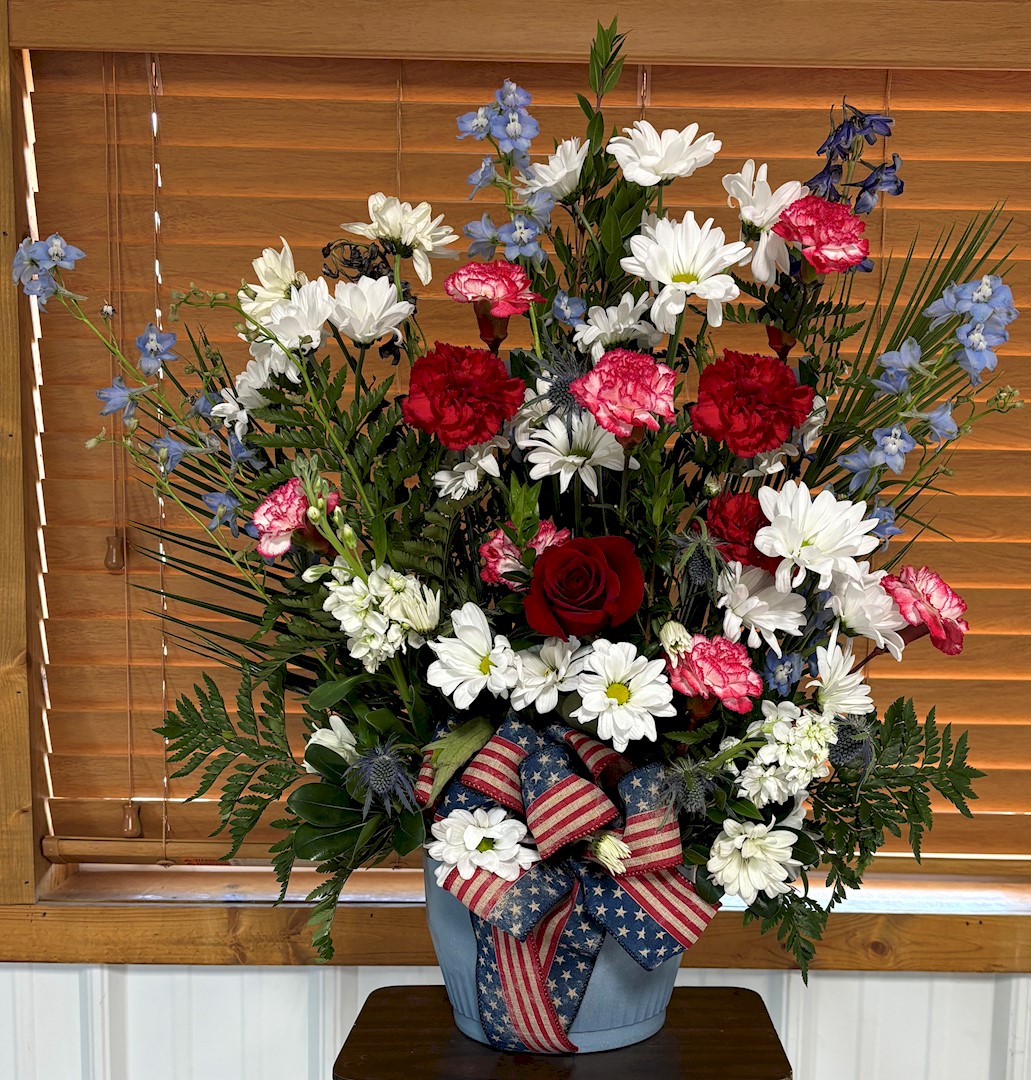 Flowers from Carol Wickstrom and Terry and Denise Saunders