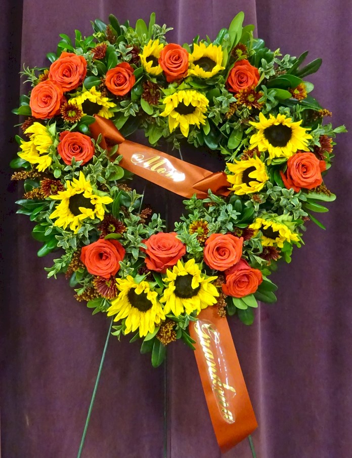 Flowers from "Mom" "Grandma"