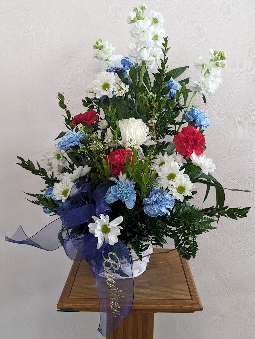 Flowers from "Brother" - Chip and Phyliss, Lon, Chris, and Kids