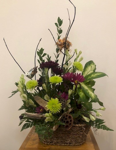 Flowers from Peggy Hauk, Dan and Cindy Hauk, and Families