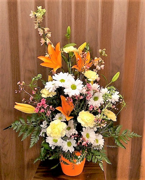 Flowers from Wall Food Center and Staff