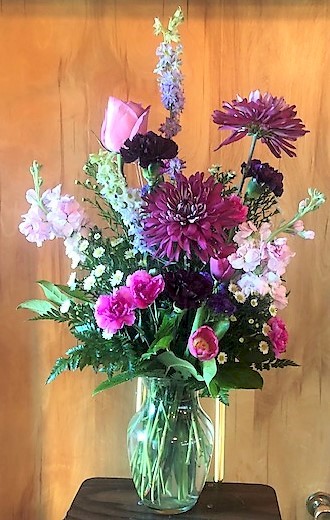 Flowers from Nancy Shoup; Bill and Liz Markley; Tim and Jan Larson; and Mike and Betty Leidholt