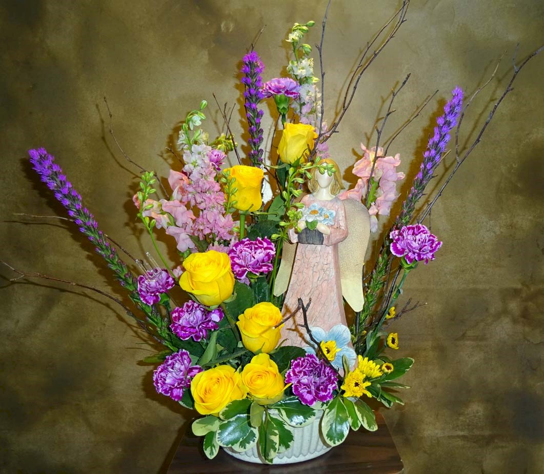 Flowers from Friends and Neighbors on North Lake Side Drive