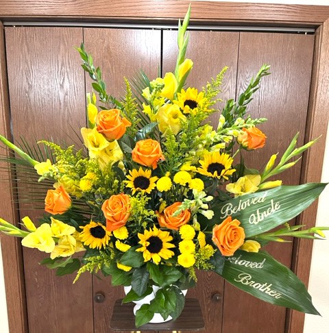 Flowers from Family - "Beloved Brother" - "Beloved Uncle" - Margaret and Family; Lil, Marvin, and Family; Dola and Family; Walter, Janet, and Family; Gayle, Bruce, and Family; Thelma, Tim, and Family; Claudia, Dave, and Family; and Tina, Dewey, and Family