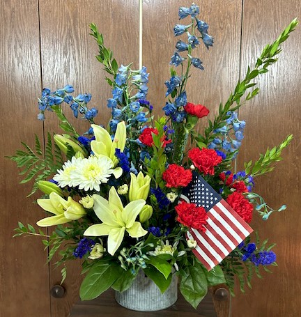 Flowers from New Underwood American Legion Auxiliary