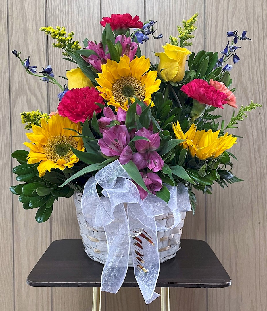 Flowers from "Aunt" - Marjie, Barb, Norma, and Tom