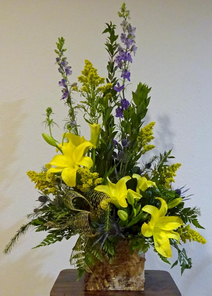 Flowers from BC Board of Education Administration and Staff