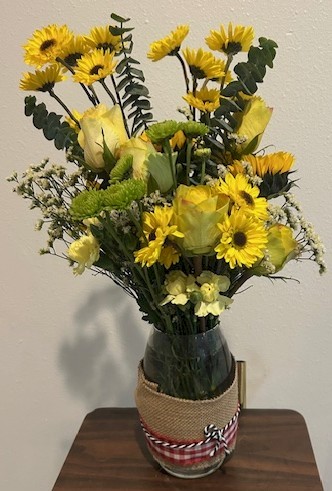 Flowers from Cindy, Jimbo, Andy, Barry, Forrest, and Steve