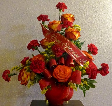 Flowers from The Morrison Kids: Joan Kirchhevel, Cindy & Rowdy Schuler, Dale & Tami Morrison, Shar & Mike Moses, Ed Morrison and Glenda Bilbery