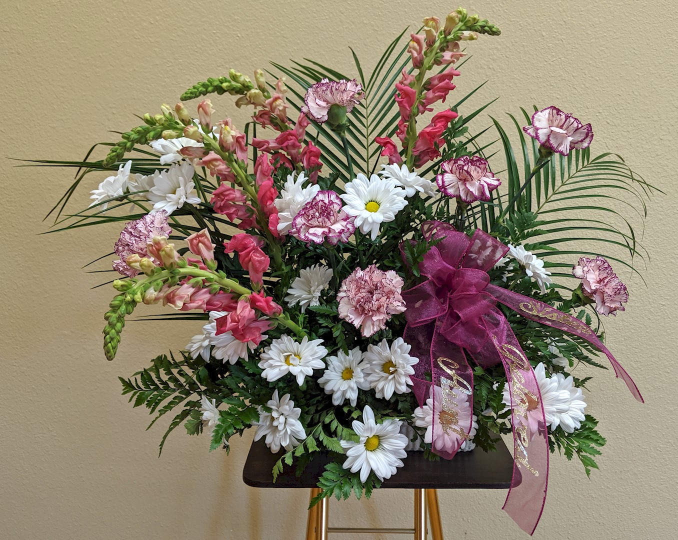 Flowers from "Beloved Sister" "Beloved Aunt"- The Families of Bill and Sandra Johnson and Alfred Ellis