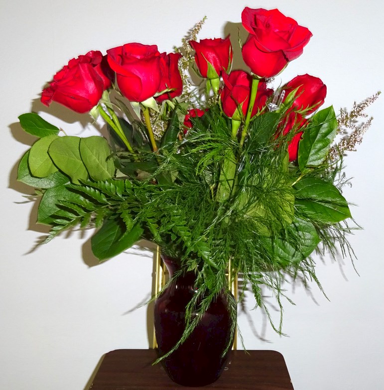 Flowers from Chuck & Family, Janet & Family, Mark & Family, and Marj