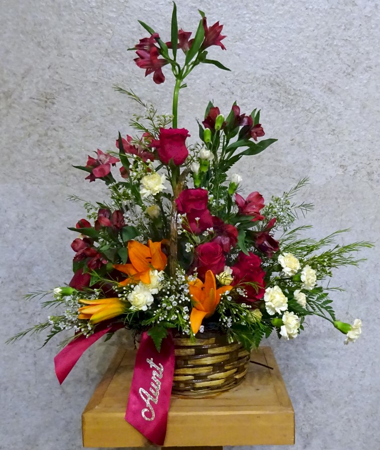 Flowers from "Aunt" - Greg, Tim, and Judi Crawford